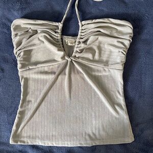 Free People Intimately Gray Halter Top